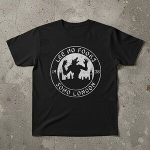 Lee Ho Fooks Soho London T-Shirt – Vintage Werewolf Graphic Tee – Retro Horror